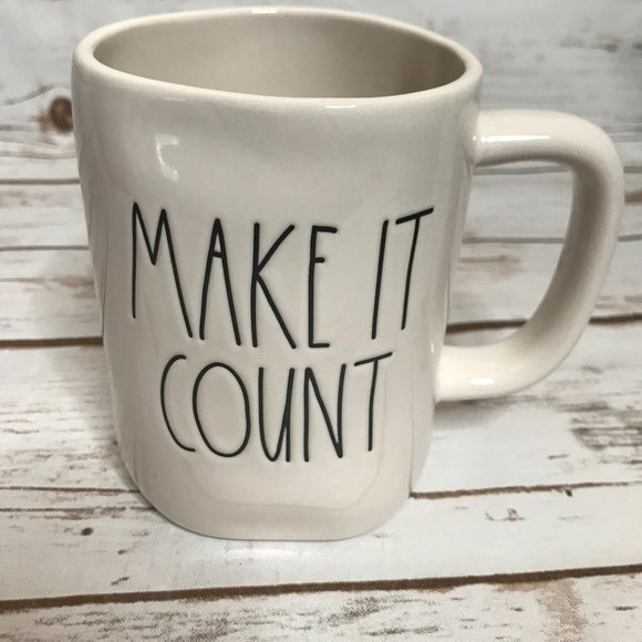 Rae Dunn MAKE IT COUNT Mug - Picture 1 of 7